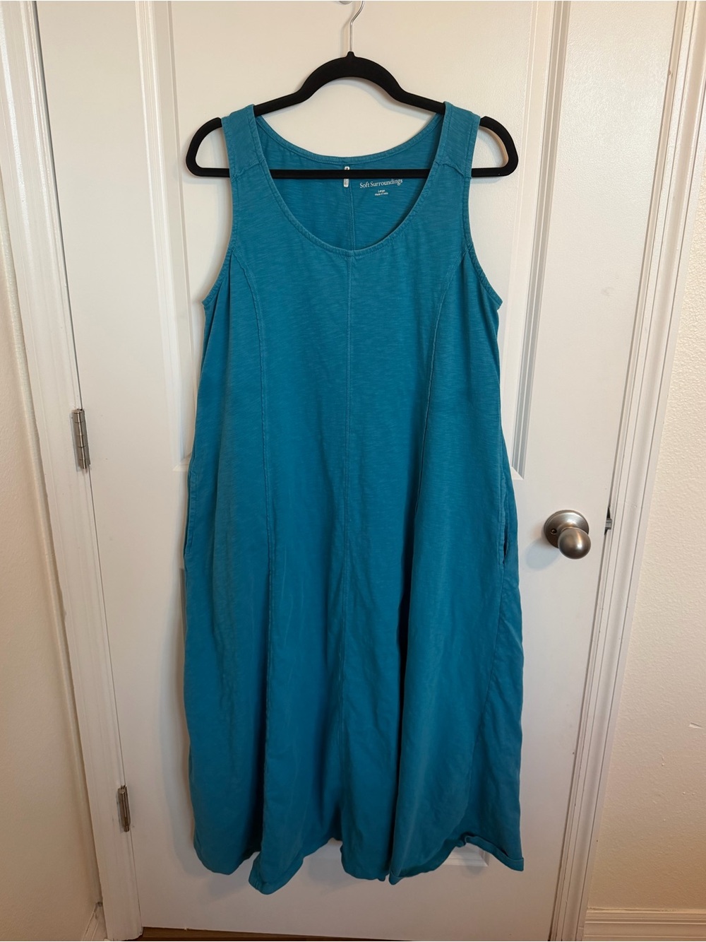 Soft Surroundings Organic Cotton Maxi Dress Large